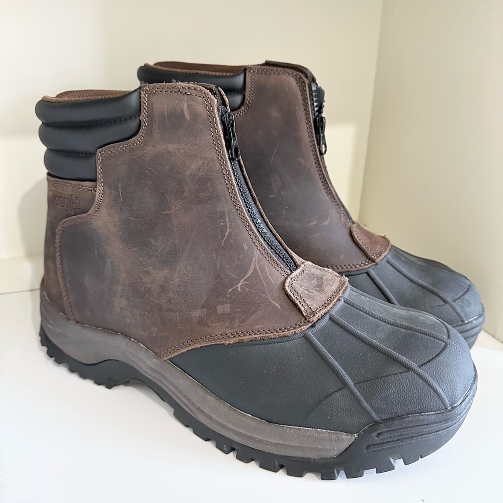 Propet Men's Blizzard Work Construction Boot, Brown/Black - 11 1/2